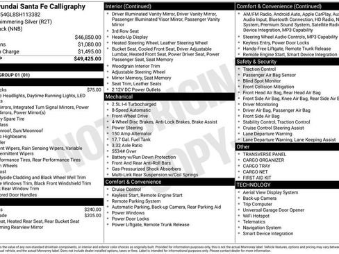 Certified 2025 Hyundai Santa Fe Calligraphy image 48