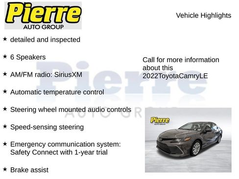 Used 2022 Toyota Camry LE FWD image 7