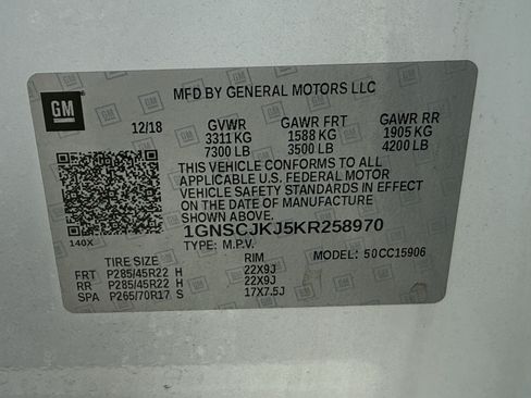 Used 2019 Chevrolet Suburban Premier w/ Premier Plus Edition RWD image 38