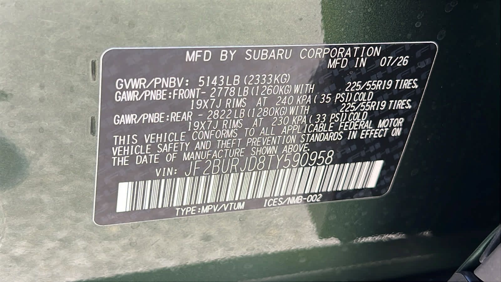New 2026 Subaru Outback Touring XT AWD/4WD image 30