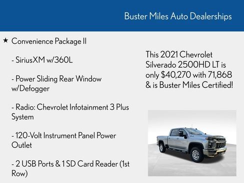 Used 2021 Chevrolet Silverado 2500 LT w/ All Star Edition image 6