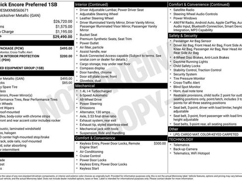 Certified 2022 Buick Encore Preferred w/ Safety Package AWD/4WD image 5