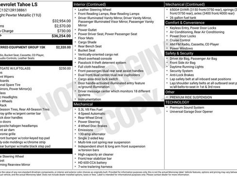 Used 2002 Chevrolet Tahoe LS RWD image 7