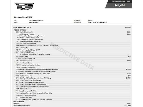 Used 2020 Cadillac XT4 Luxury w/ Cold Weather Package AWD/4WD image 9