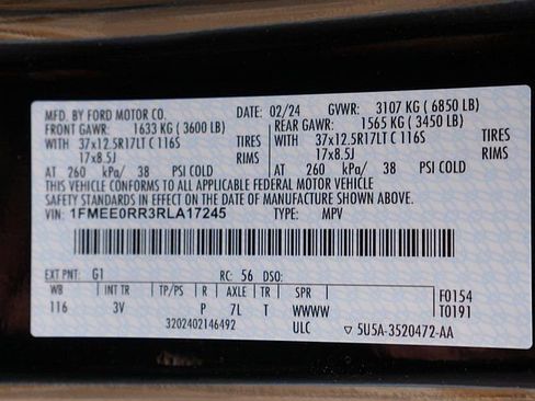 Used 2024 Ford Bronco Raptor w/ Interior Carbon Fiber Pack 6 AWD/4WD image 69