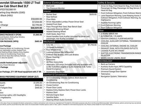 Used 2025 Chevrolet Silverado 1500 LT Trail Boss w/ Convenience Package II AWD/4WD image 35