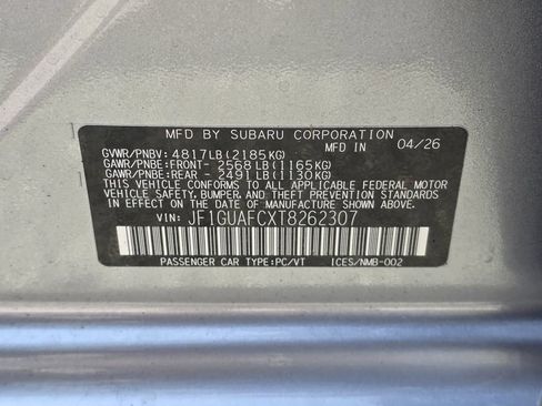 New 2026 Subaru Impreza 2.0i Sport AWD/4WD image 31