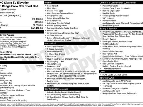 New 2026 GMC Sierra EV Elevation AWD/4WD image 4