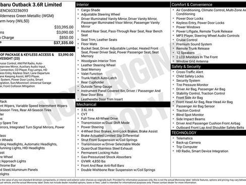Used 2016 Subaru Outback 3.6R Limited image 17