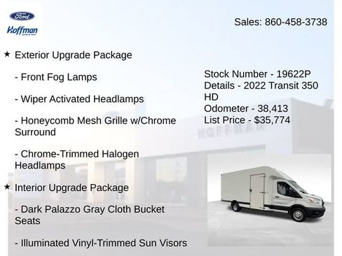 Used 2022 Ford Transit 350 Low Roof DRW w/ Interior Upgrade Package RWD image 5