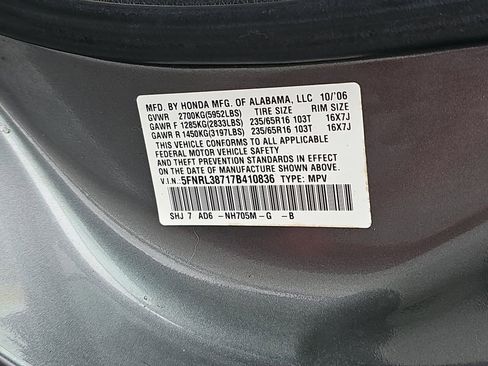 Used 2007 Honda Odyssey EX-L image 37