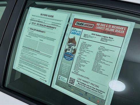 Certified 2025 Subaru Legacy Base image 13