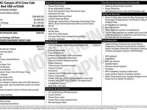 Used 2021 GMC Canyon AT4 w/ Trailering Package AWD/4WD image 37