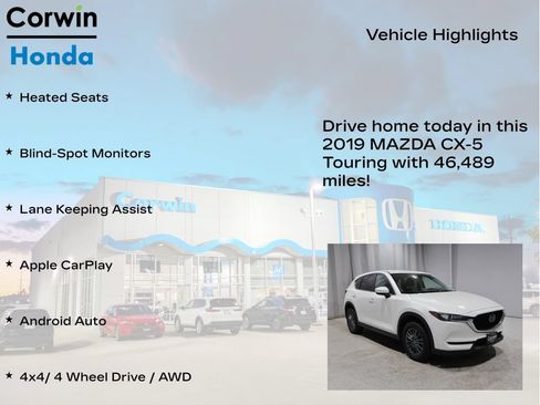 Used 2019 MAZDA CX-5 Touring AWD/4WD image 6