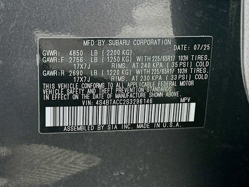 Certified 2025 Subaru Outback Premium image 29