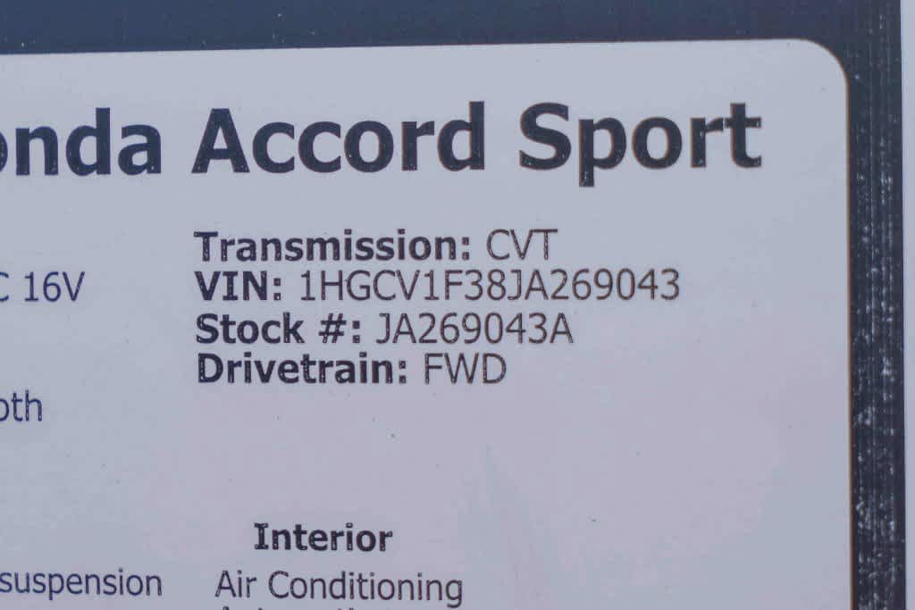 Used 2018 Honda Accord Sport image 28