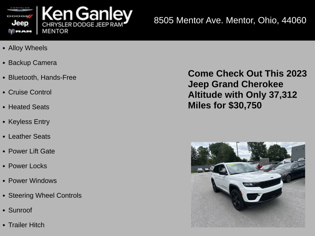 Used 2023 Jeep Grand Cherokee Altitude AWD/4WD image 5