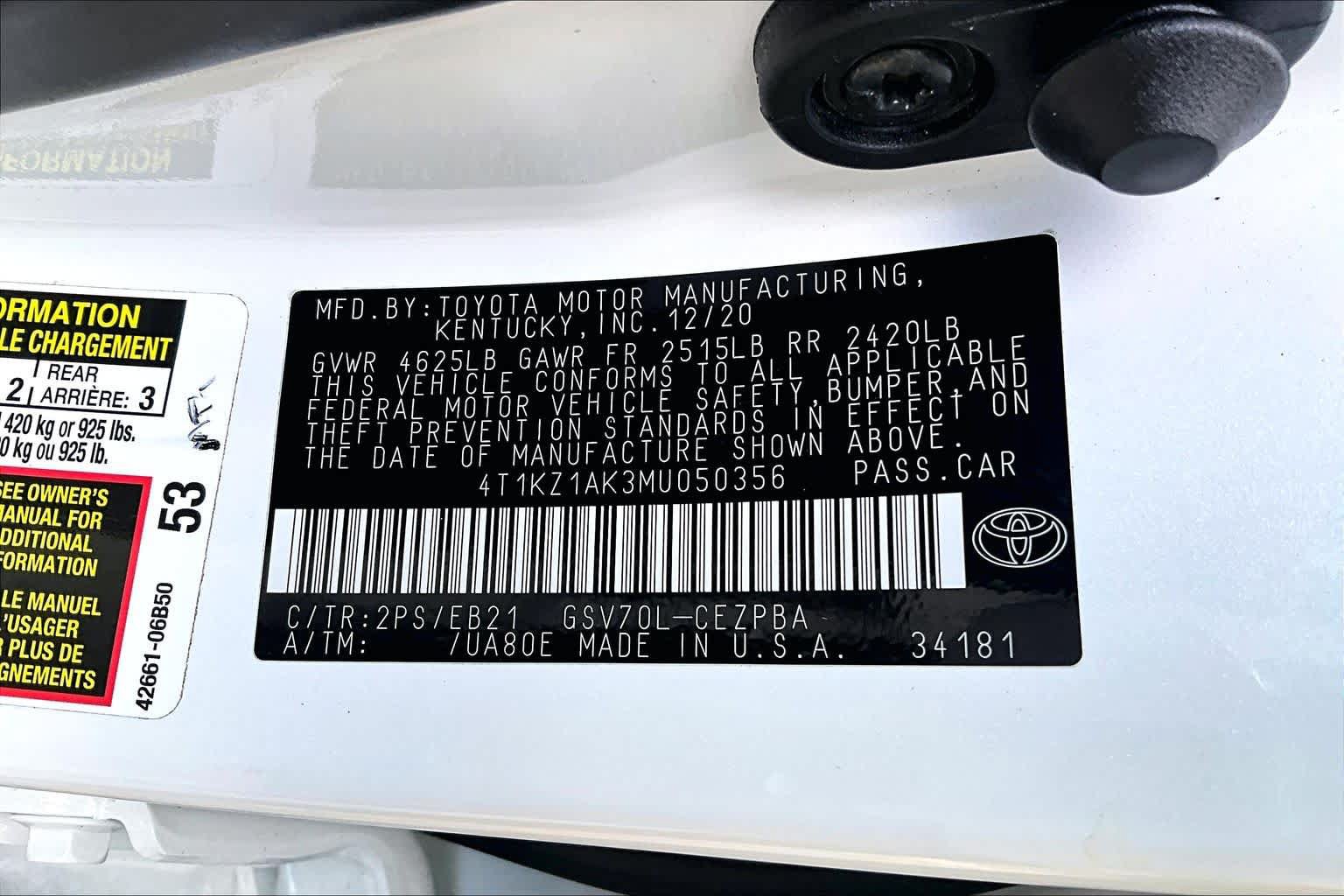 Used 2021 Toyota Camry TRD FWD image 32