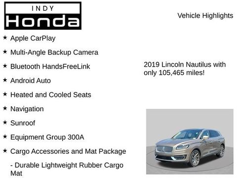 Used 2019 Lincoln Nautilus Reserve w/ Ultimate Package AWD/4WD image 8