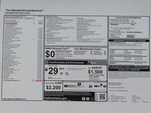 Used 2025 BMW 330i xDrive Sedan w/ Convenience Package image 49