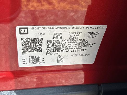 Certified 2024 Chevrolet Equinox LT w/ LPO, Floor Liner Package AWD/4WD image 17