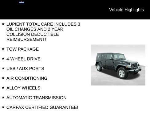 Used 2014 Jeep Wrangler Unlimited Sport w/ Quick Order Package 24S AWD/4WD image 7