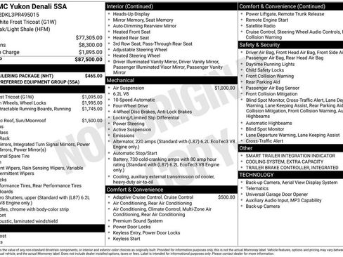Used 2023 GMC Yukon Denali w/ Max Trailering Package AWD/4WD image 8