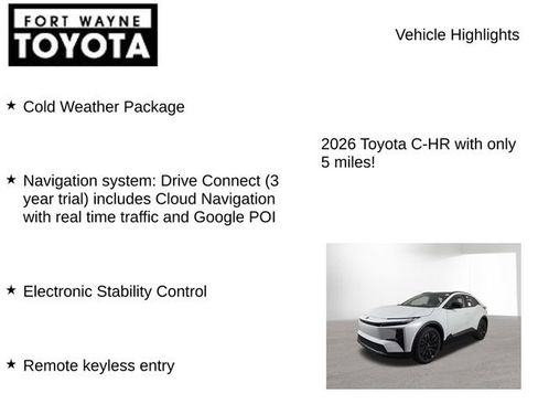 New 2026 Toyota C-HR AWD/4WD image 7