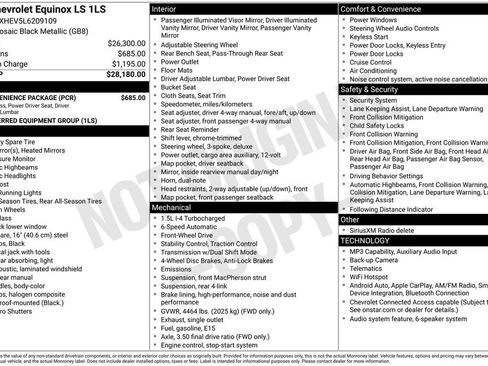 Used 2020 Chevrolet Equinox LS w/ LS Convenience Package FWD image 49