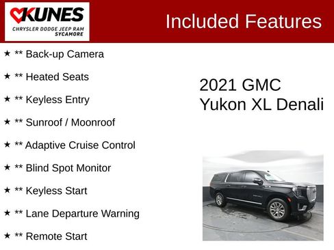 Used 2021 GMC Yukon XL Denali w/ Advanced Technology Package image 3