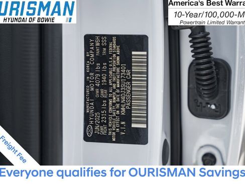 New 2025 Hyundai Elantra Limited image 40