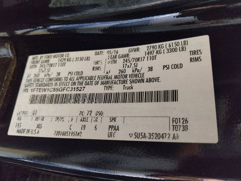 Used 2016 Ford F150 XLT RWD image 33