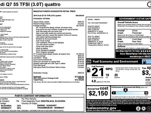 Used 2019 Audi Q7 3.0T Prestige image 12