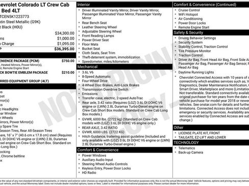 Used 2019 Chevrolet Colorado LT w/ LT Convenience Package AWD/4WD image 5