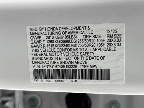 New 2025 Honda Pilot Touring image 28