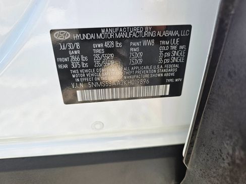 Used 2019 Hyundai Santa Fe Limited w/ Cargo Package image 32