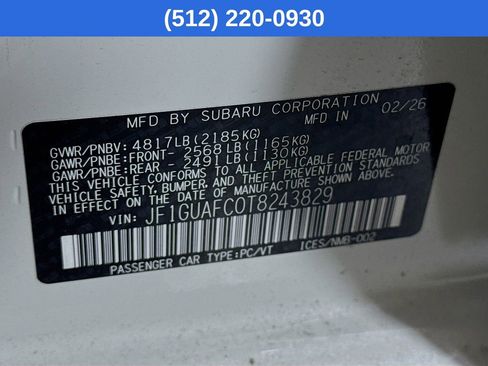 New 2026 Subaru Impreza 2.0i Sport AWD/4WD image 41