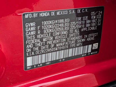 Certified 2025 Honda HR-V Sport image 30