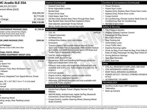 Used 2020 GMC Acadia SLE w/ Driver Convenience Package image 6