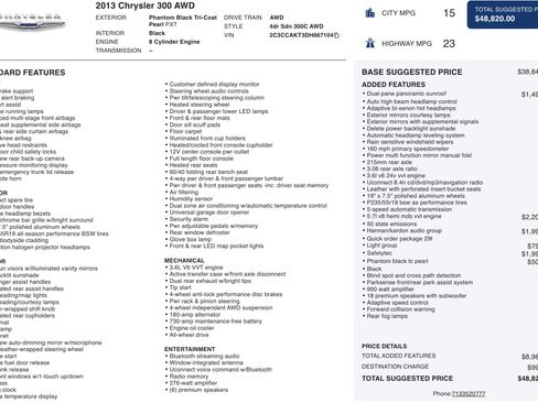 Used 2013 Chrysler 300 C w/ Harman Kardon Audio Group image 2