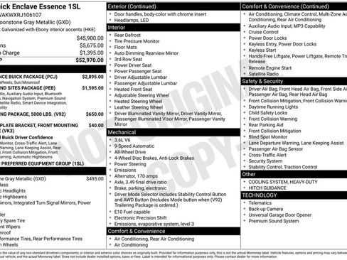 Certified 2024 Buick Enclave Essence w/ Experience Buick Package AWD/4WD image 5