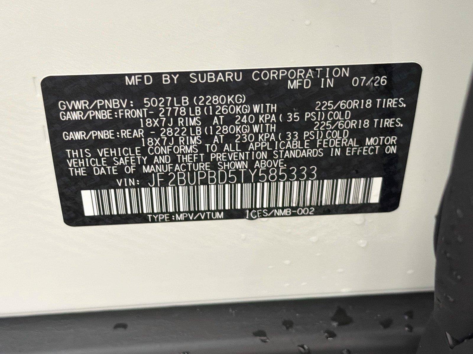 New 2026 Subaru Outback Premium AWD/4WD image 38