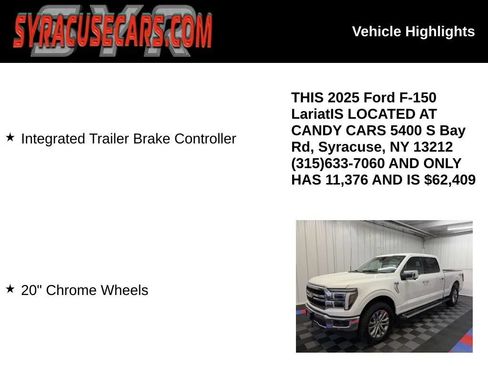 Used 2025 Ford F150 Lariat w/ Bed Utility Package AWD/4WD image 6