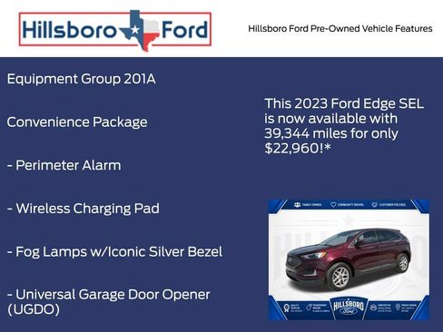 Used 2023 Ford Edge SEL w/ Convenience Package AWD/4WD image 3