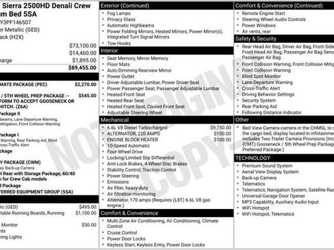 Used 2023 GMC Sierra 2500 Denali w/ Denali Ultimate Package AWD/4WD image 3