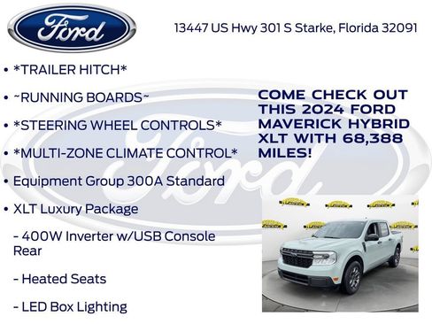 Certified 2024 Ford Maverick XLT w/ XLT Luxury Package FWD image 17