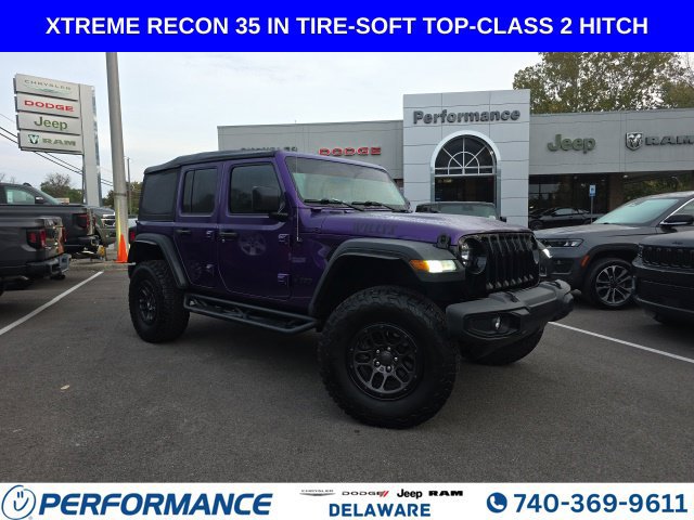 Used 2023 Jeep Wrangler Unlimited Sport w/ Xtreme 35 Tire Package AWD/4WD image 1