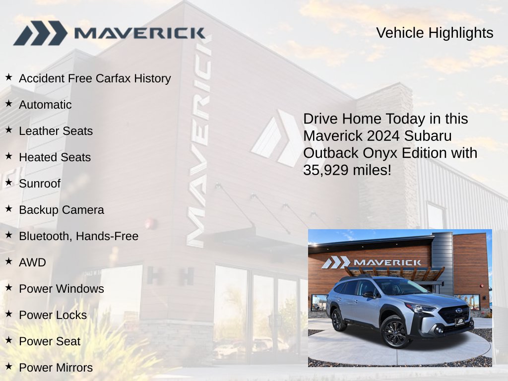 Used 2024 Subaru Outback Onyx Edition AWD/4WD image 5