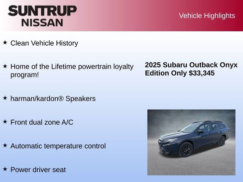 Used 2025 Subaru Outback Onyx Edition image 8