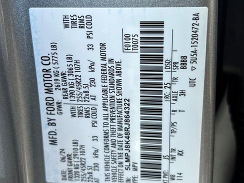 Used 2024 Lincoln Nautilus Reserve w/ Equipment Group 203A image 41